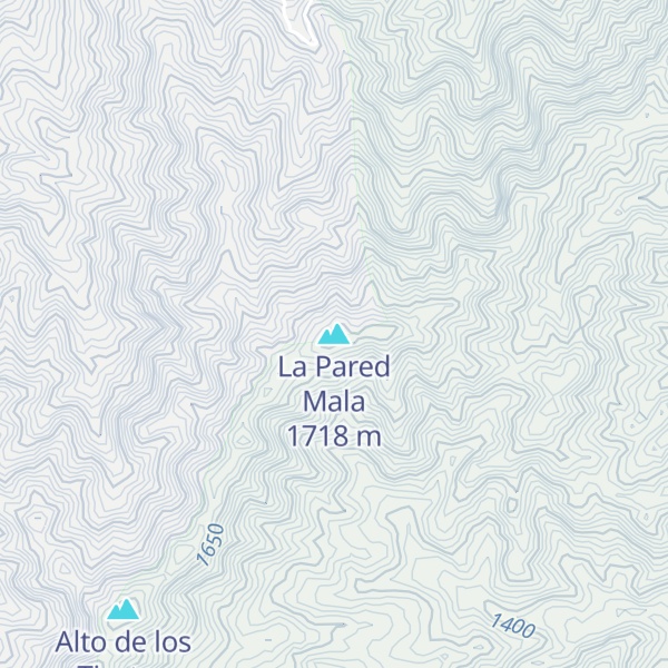 Map of La Pared Mala