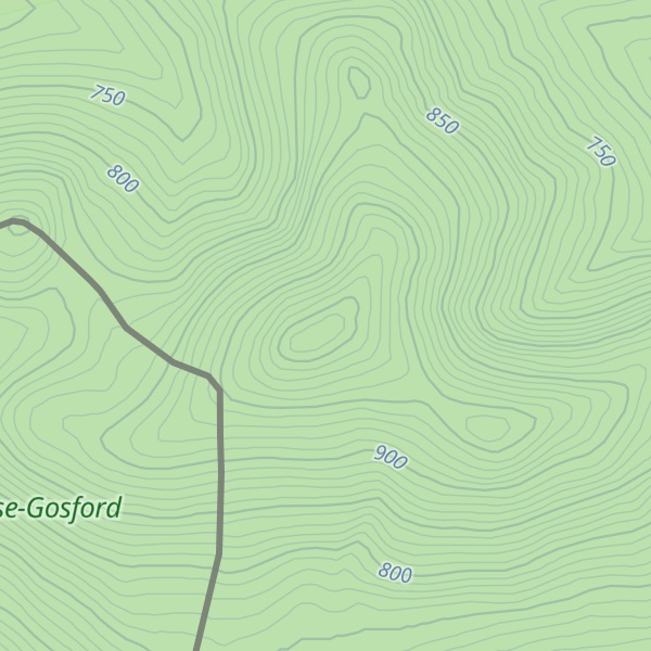 Map of Merrill Mountain