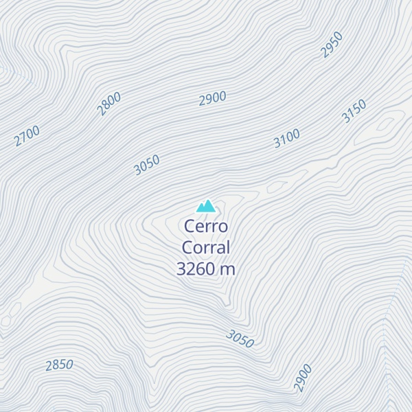 Map of Cerro Corral