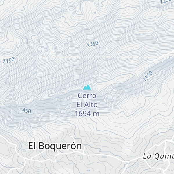 Map of Cerro El Alto