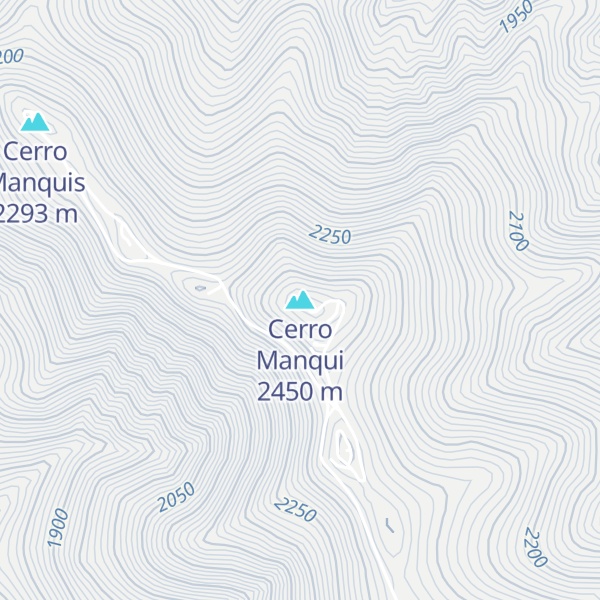 Map of Cerro Manqui