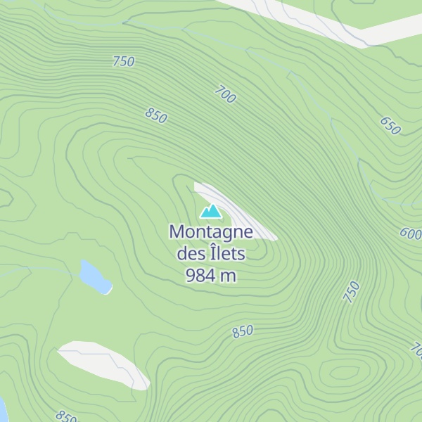 Map of Montagne des Îlets