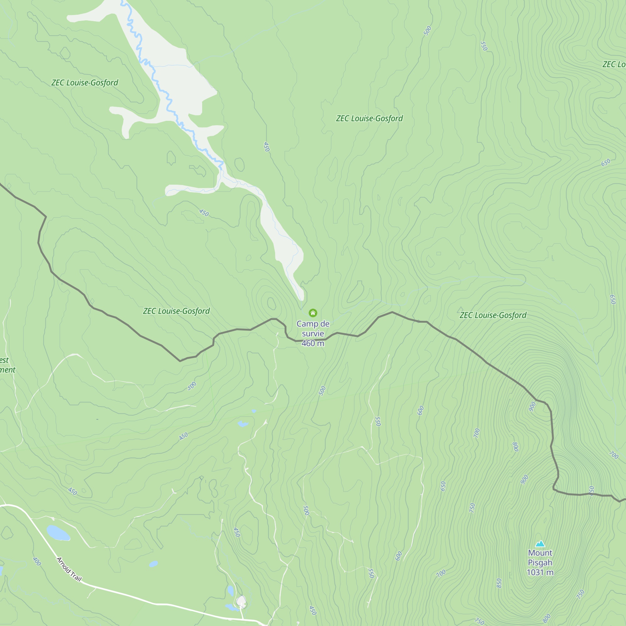 Camp de survie map