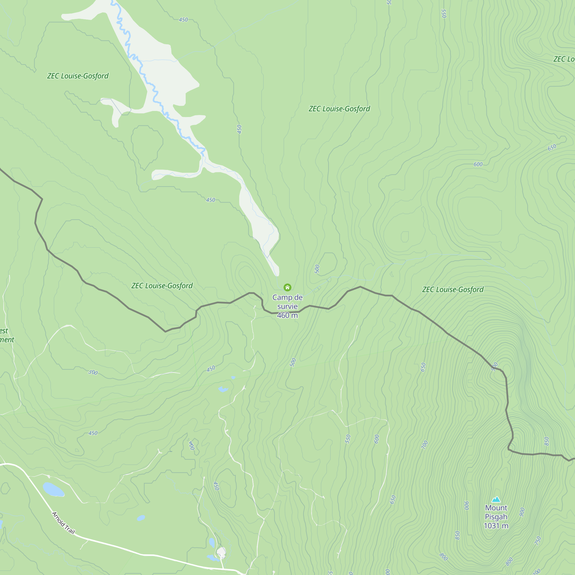 Camp de survie map