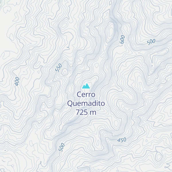 Map of Cerro Quemadito
