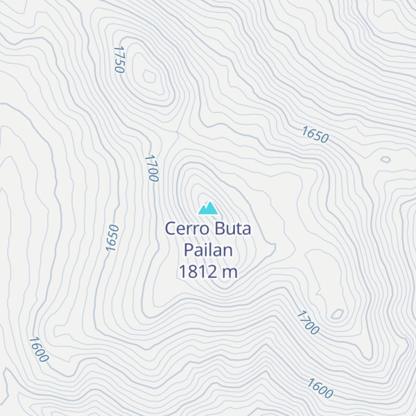 Map of Cerro Buta Pailan