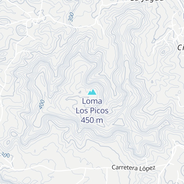 Map of Loma Los Picos