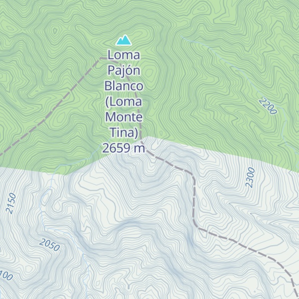 Map of Monte Tina