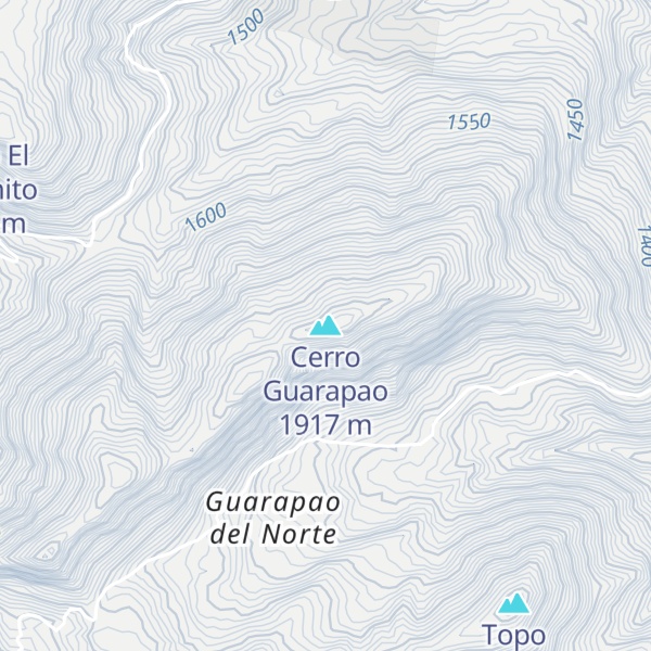 Map of Cerro Guarapao