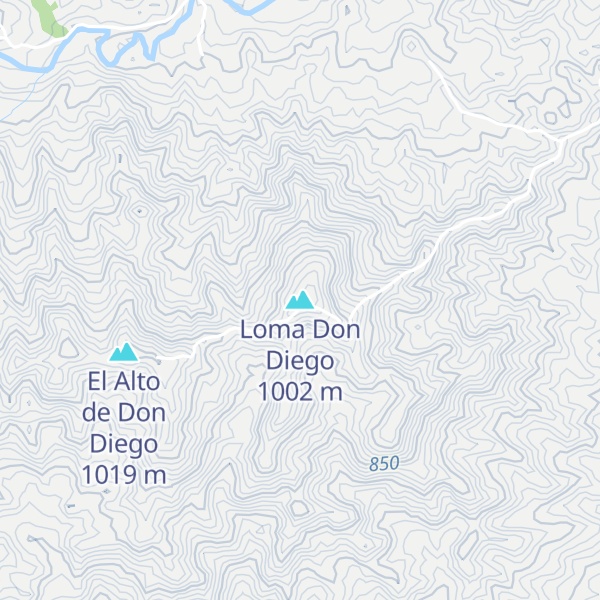Map of Loma Don Diego