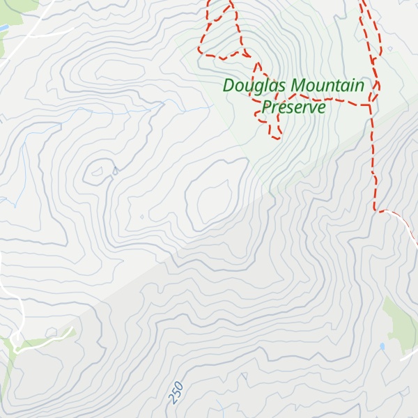 Map of Webb Rowe Mountain