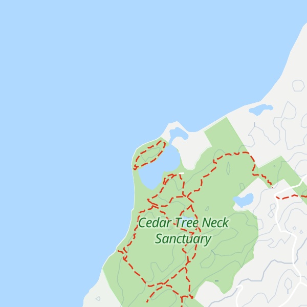 Map of Cedar Tree Neck