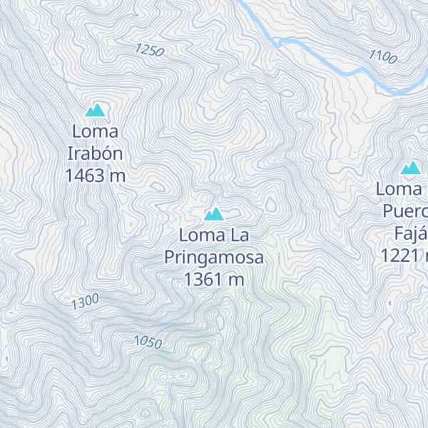 Map of Loma La Pringamosa