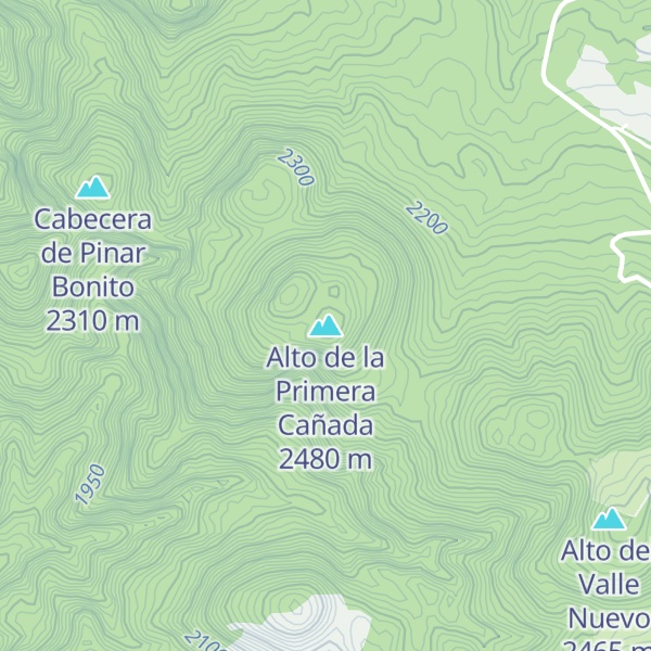 Map of Alto de la Primera Cañada