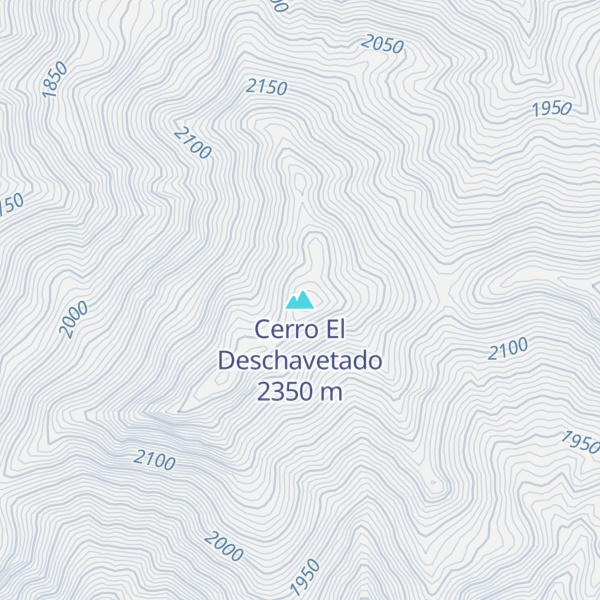 Map of Cerro El Deschavetado