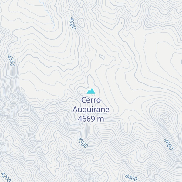 Map of Cerro Auquirane