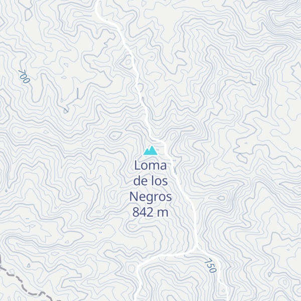 Map of Loma de los Negros