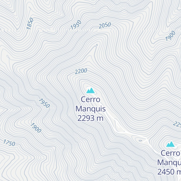 Map of Cerro Manquis