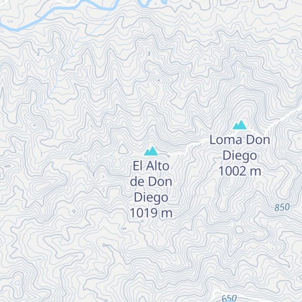 Map of El Alto de Don Diego