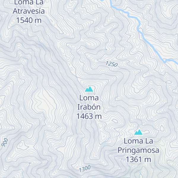 Map of Loma Irabón