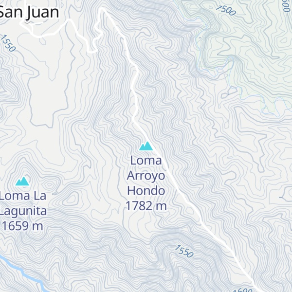 Map of Loma Arroyo Hondo