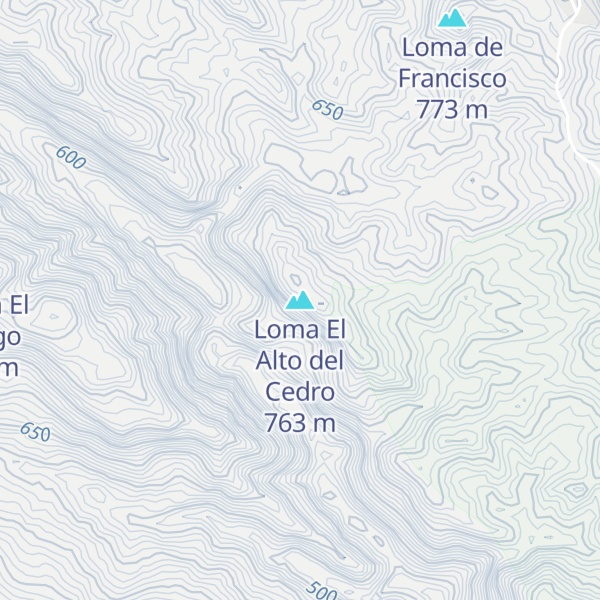 Map of Loma El Alto del Cedro