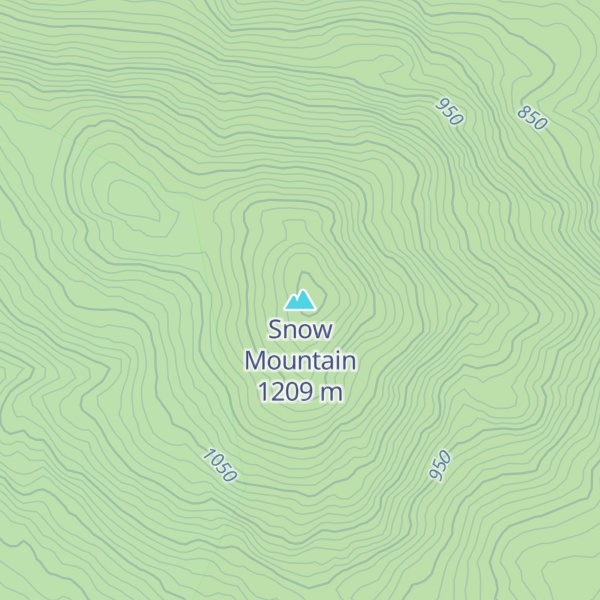Map of Snow Mountain