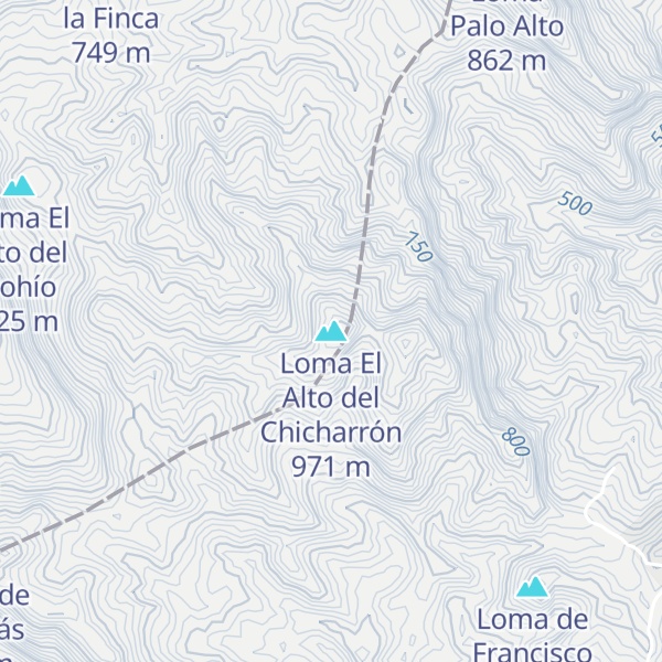 Map of Loma El Alto del Chicharrón