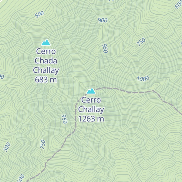 Map of Cerro Challay