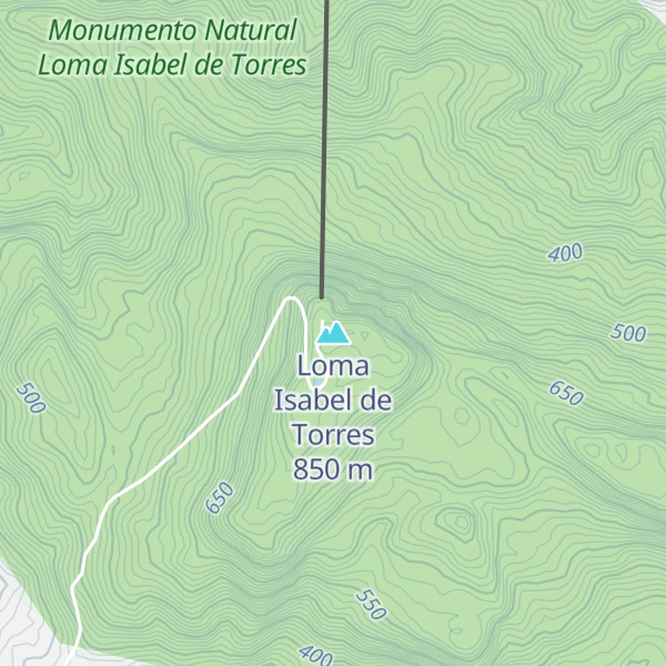 Map of Loma Isabel de Torres