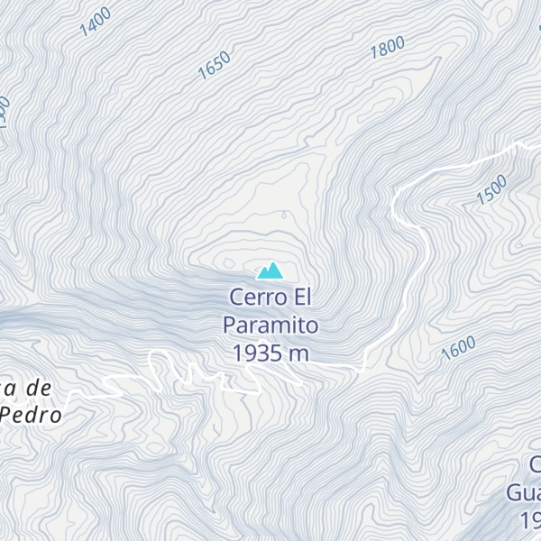Map of Cerro El Paramito