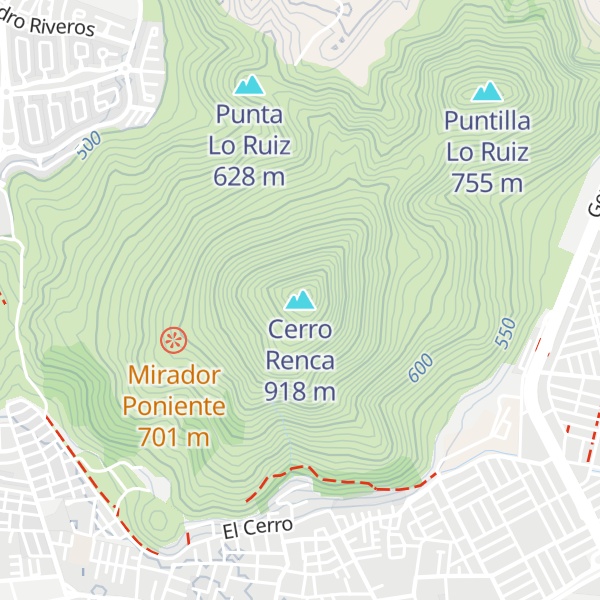 Map of Cerro Renca