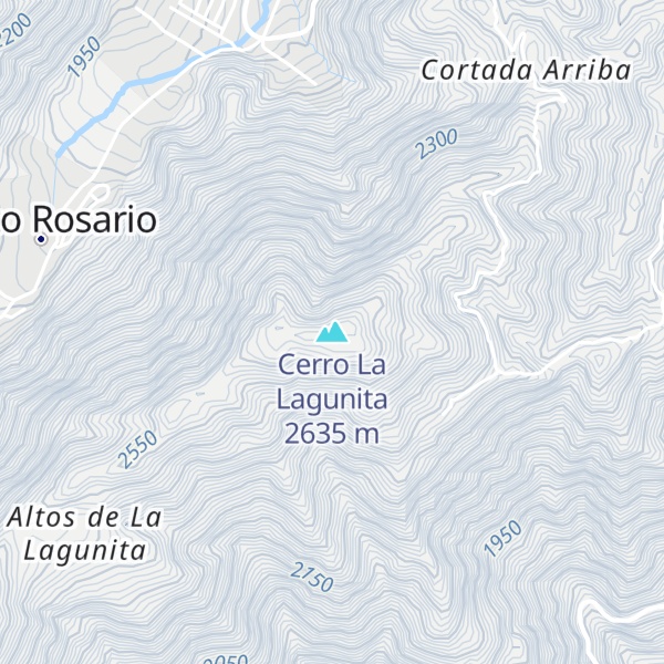 Map of Cerro La Lagunita