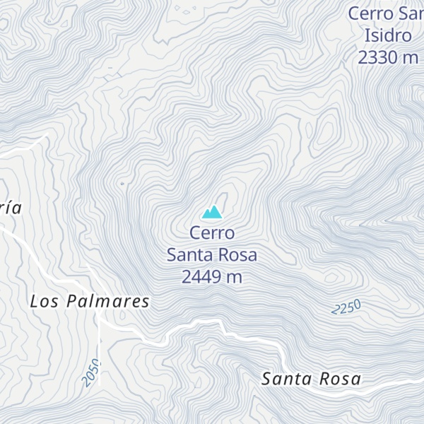 Map of Cerro Santa Rosa