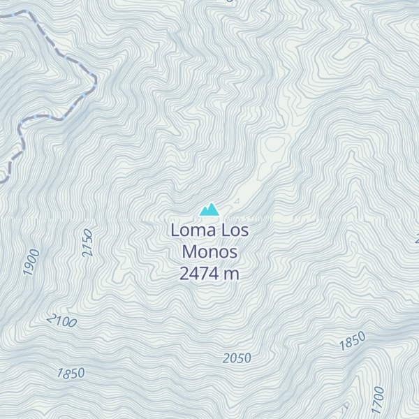 Map of Loma Los Monos