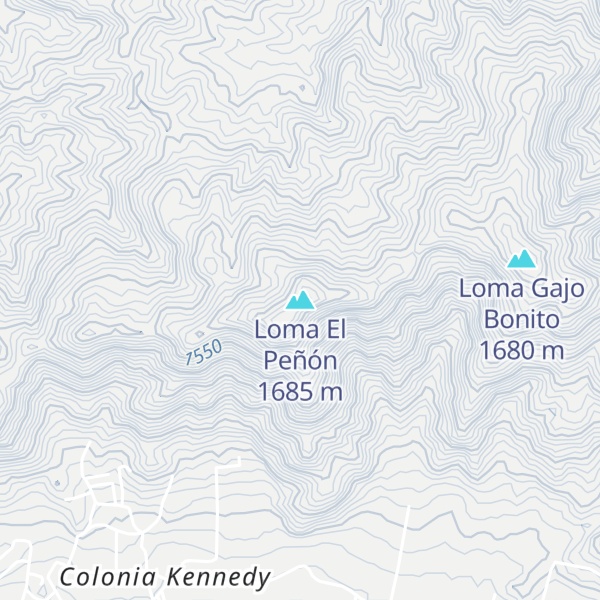 Map of Loma El Peñón