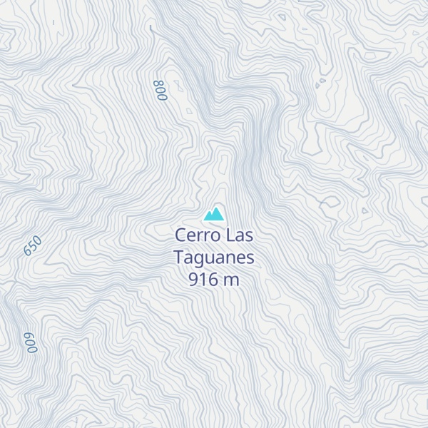 Map of Cerro Las Taguanes