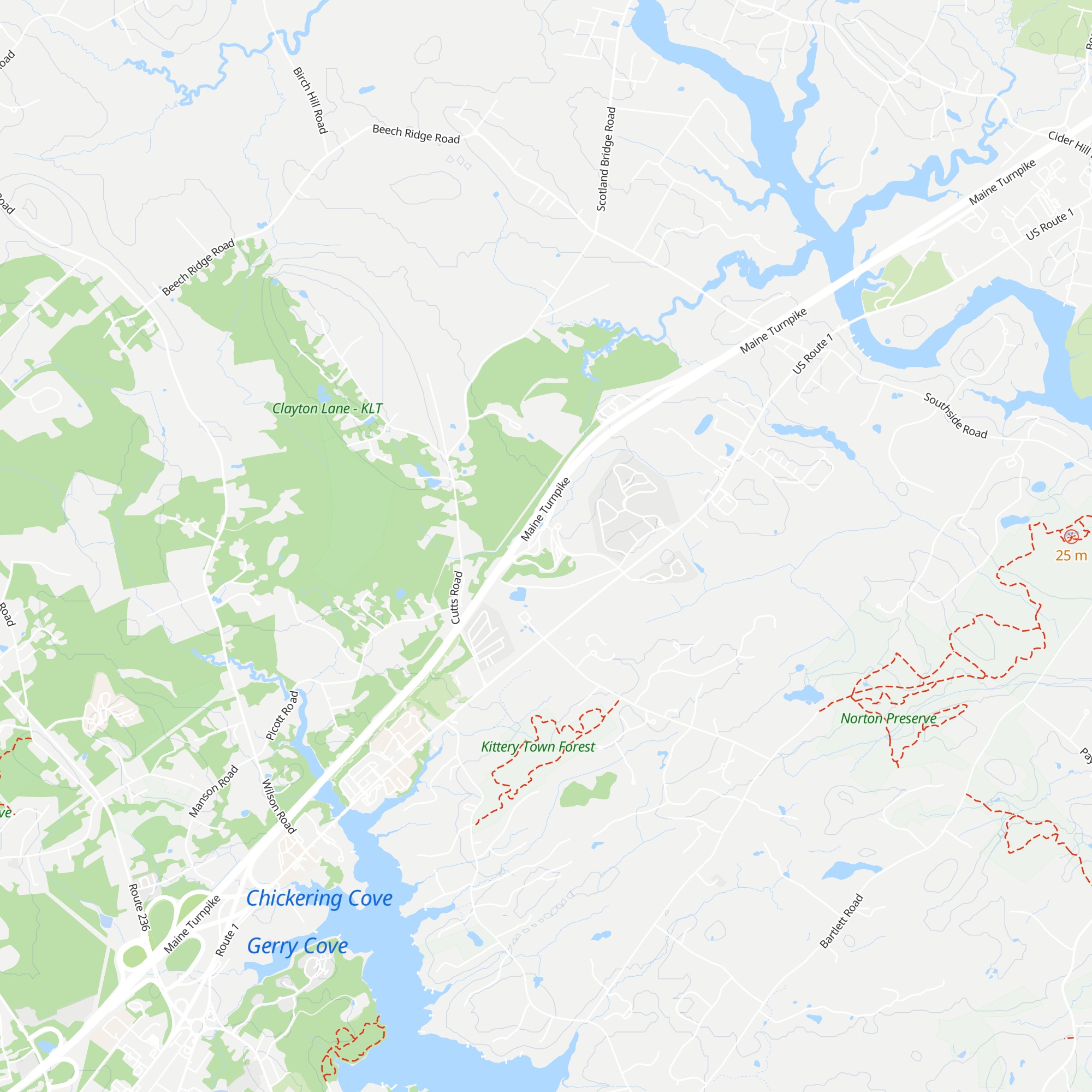 Maine Visitor Information Center - Kittery map