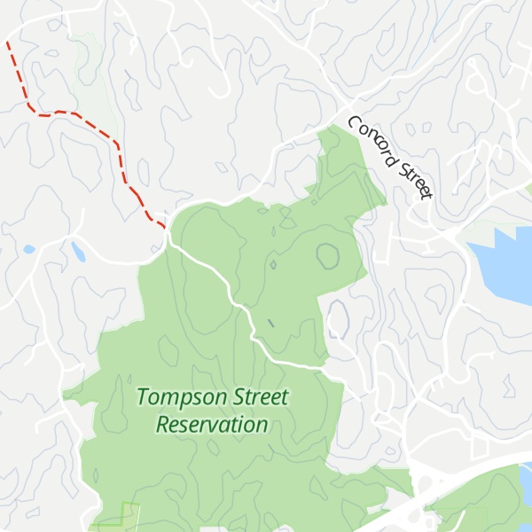 Map of Tompson Mountain