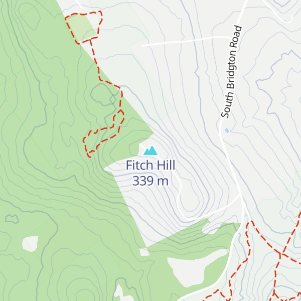 Map of Fitch Hill
