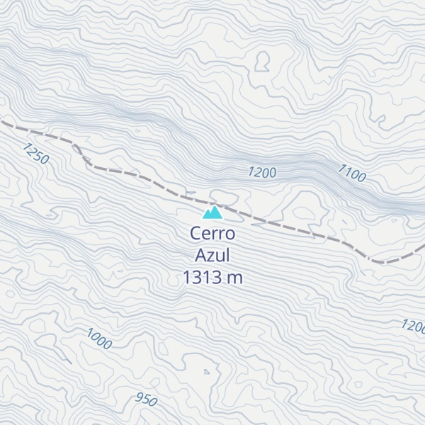 Map of Cerro Azul