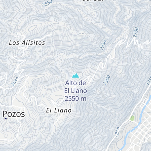 Map of Alto de El Llano