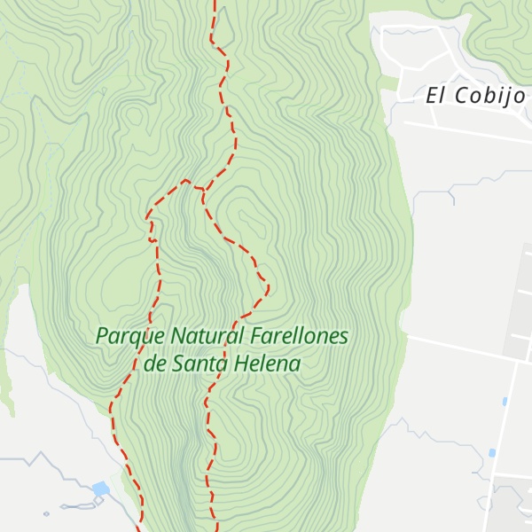 Map of Cerro Caletones