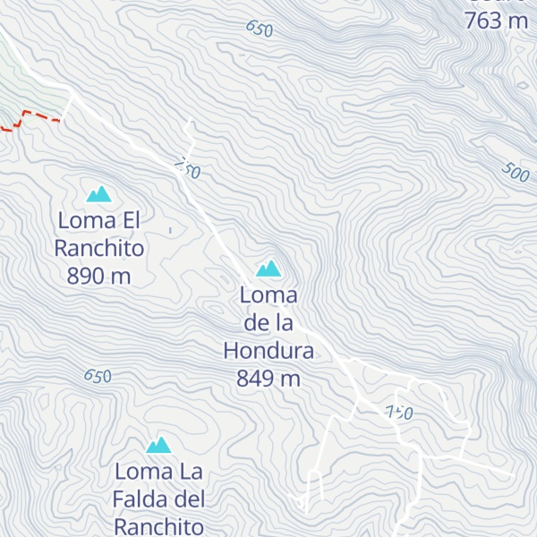 Map of Loma de la Hondura