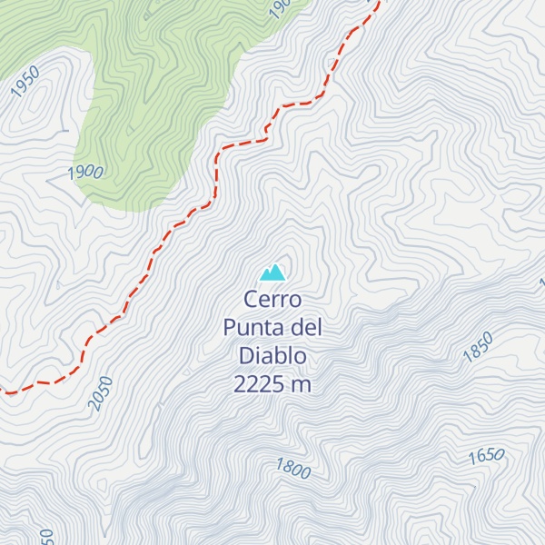 Map of Cerro Punta del Diablo