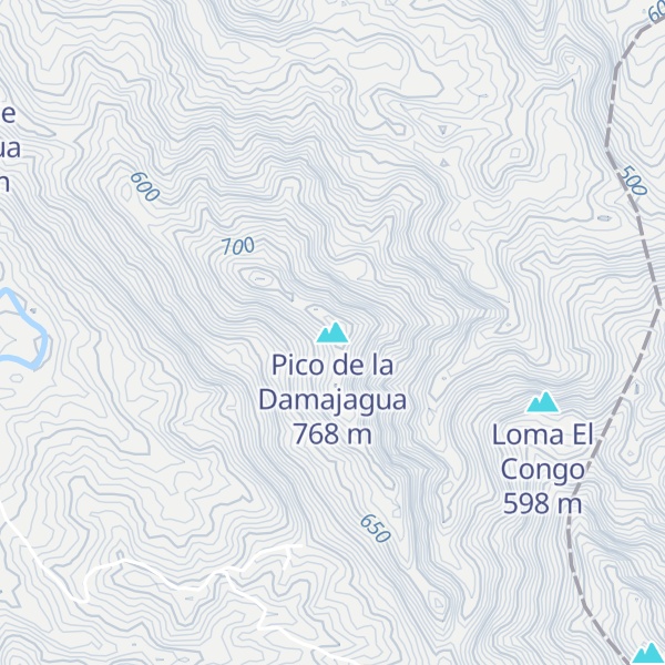 Map of Pico de la Damajagua