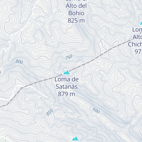 Map of Loma El Alto del Bejucal