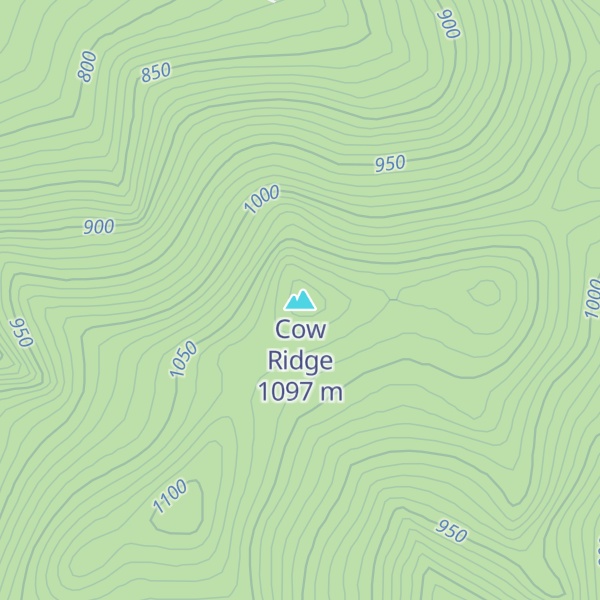Map of Cow Ridge
