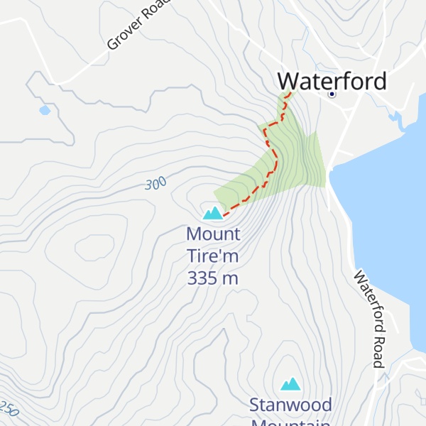 Map of Mount Tire'm