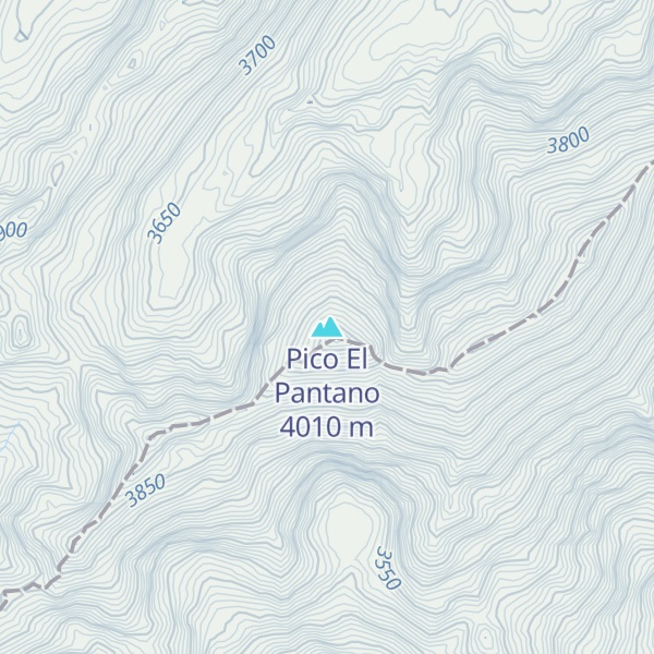 Map of Pico El Pantano
